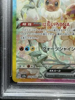 Pokemon Eevee ex 223/187 Sv8a: Terastal Fest Ex Holo (Japanese) PSA 10 - Image 5