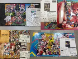 One Piece Card Game Playmat Limited Edition Vol.1-5 Set w/ Cards Vol.3-5 - Image 1