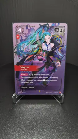 Riftbound Spiritforged Vayne Hunter Overnumbered 223/221 Near Mint - Image 1