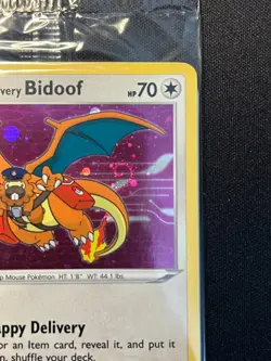 Special Delivery Bidoof - SWSH177 - Pokemon Holo Promo with Swirl- New SEALED - Image 4