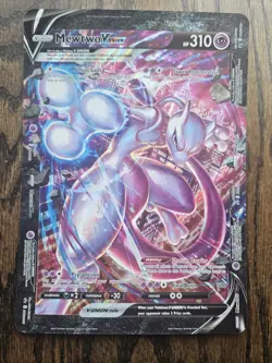 JUMBO Mewtwo V Union Card SWSH161 Black Star Promo Pokemon PACK FRESH - Image 1