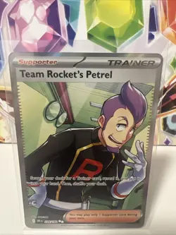 Team Rocket's Petrel 226/182 Full Art Double Rare - Pokemon Destined Rivals NM - Image 1