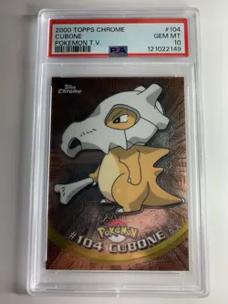 2000 Topps Chrome Pokemon Series 2 #104 Cubone PSA 10 ***GEM MINT*** - Image 1