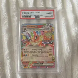 Pokemon Flareon ex Prismatic Evolutions Promo Exclusive Holo 014/131 PSA 10 - Image 1