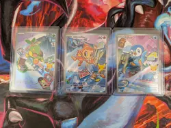 Pokemon TCG First Partner Illustration Collection Series 1 Gen 4 Sinnoh Starters - Image 1