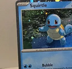 Squirtle 048 Scarlet & Violet Promo Cosmos Holo Pokemon TCG NM (Single Swirl) - Image 2
