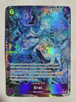 Enel OP15-060 SR Alt Art Foil | NM One Piece TCG Card English - Image 1