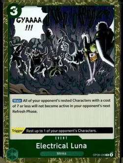 Electrical Luna OP08-036 Rare Two Legends One Piece Foil Near Mint - Image 1