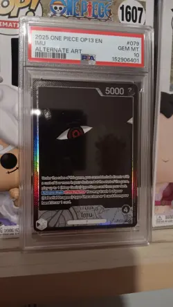 Imu Alt Art OP13-079 Leader Carrying on His Will One Piece TCG PSA 10 - Image 1