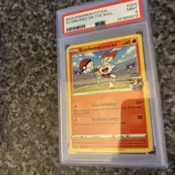 PSA 9 #004 SCORBUNNY ON THE BALL 2020 POKEMON FUTSAL - Image 4