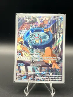 Pokemon TCG Squirtle 148/142 SV07 Stellar Crown Illustration Rare - Image 1
