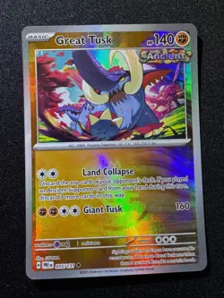Great Tusk (Master Ball) 055/131 SV: Prismatic Evolutions Pokemon Card - Image 3