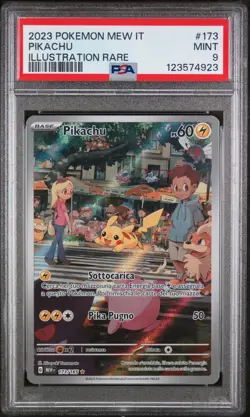 Pokemon Card Italian - Pikachu Art Rare #173 - 151 MEW - PSA 9 MINT - Image 2