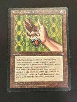 Jeweled Amulet 1995 Ice Age MTG Magic MP - Image 1