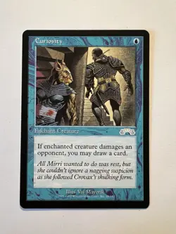 Curiosity - MTG Exodus - NM - Image 1