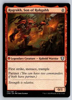 Rograkh, Son of Rohgahh 197 Uncommon Commander Legends Magic: The Gathering NM - Image 1