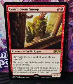 magic the gathering - Conspicuous Snoop - Creature - Goblin Rogue - Rare - Image 1
