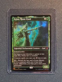 MTG Nylea, Keen-Eyed - Showcase Foil - THB - Near Mint+ Condition - Image 1