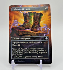 Lightning Greaves - #114 - Borderless - Uncommon - The Lost Caverns of Ixalan NM - Image 1