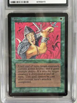 Magic: The Gathering MTG Limited Edition Beta Berserk Card CGC 8.5 NM/Mint+ - Image 2
