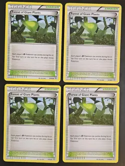 Forest of Giant Plants 74/98 XY Ancient Origins 2015 Pokemon TCG Playset X4 LPMP - Image 1