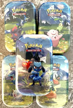 Pokemon - TCG Ascended Heroes- Mini Tins New Complete Set Of 5 New Sealed!! - Image 1
