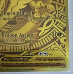 Pokemon Mega-Rayquaza EX 384/151 Gold Full Art Foil - Image 5