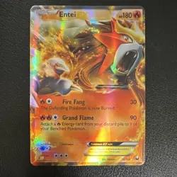 2012 Pokemon Black & White Dark Explorers Holo Entei EX 13/108 - Image 1