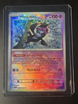 Munkidori 044/131 Prismatic Evolutions [Master Ball] Reverse Holo Pokemon MINT - Image 1