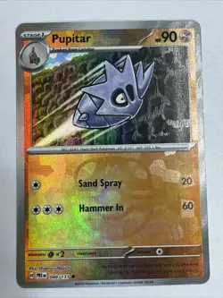 Pupitar (Master Ball Pattern) 048/131 Pokemon TCG Prismatic Evolutions Holo - Image 1