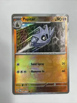 Pupitar (Master Ball Pattern) 048/131 Pokemon TCG Prismatic Evolutions Holo - Image 2