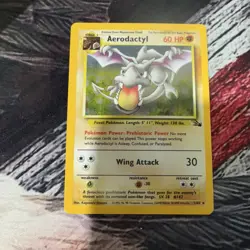 Pokemon TCG Aerodactyl Fossil Holo Rare Card 1/62 60 HP English Unlimited 1999 - Image 2