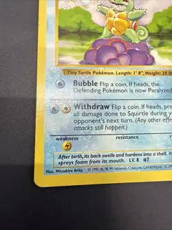 Shadowless Squirtle 63/102 Base Set Vintage Pokemon Card TCG - Image 5