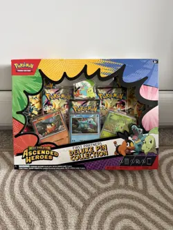 Pokemon Ascended Heroes First Partners Deluxe Pin Collection Box New & Sealed! - Image 1