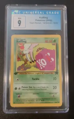 Pokemon Koffing 58/82 Team Rocket 1st Edition w/ (3) 1st Edition Singles - Image 2