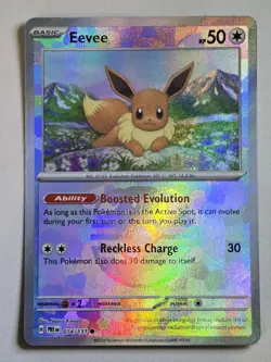 Pokemon TCG Evolutions Eevee Holo Prismatic Card 074/131 Master Ball - Image 1