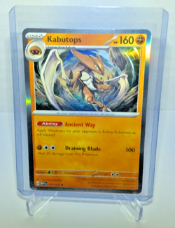 POKEMON KABUTOPS #141/165 RARE HOLOFOIL NM CARD SCARLET & VIOLET 151 CARD - Image 1