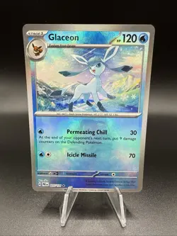 Pokemon TCG Glaceon (Master Ball) 025/131 Sv: Prismatic Evolutions Holo, NM - Image 1