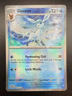 Pokemon TCG Glaceon (Master Ball) 025/131 Sv: Prismatic Evolutions Holo, NM - Image 4