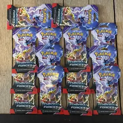 Lot of 14 Pokemon Booster Packs Scarlet & Violet Temporal Forces - Image 1