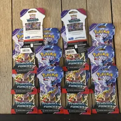 Lot of 14 Pokemon Booster Packs Scarlet & Violet Temporal Forces - Image 2