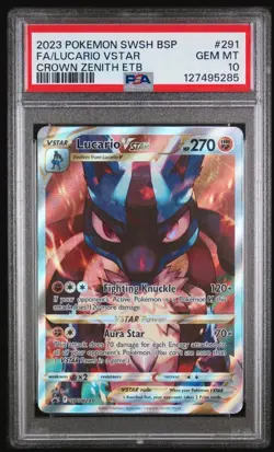 Lucario VSTAR SWSH291 PSA 10 Pokemon TCG - Image 1