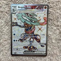 Pokemon TCG Greninja EX Holo Ultra Rare Card Twilight Masquerade 198/167 NM - Image 1