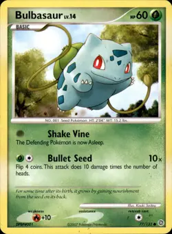 Bulbasaur 77/132 Common - Pokemon Secret Wonders LP - Image 1
