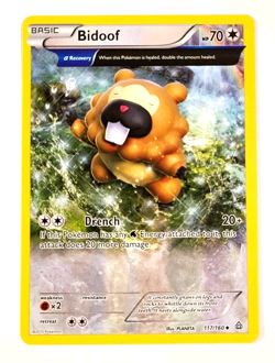 Bidoof (Alpha) - 117/160 - Full Art Uncommon - XY Primal Clash - Pokemon Card_2 - Image 1