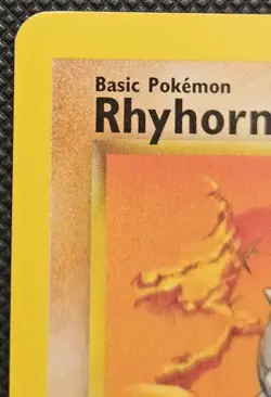 Near Mint - Vintage Pokemon TCG Jungle WoTC Rhyhorn 1st Edition Common #61/64 - Image 2