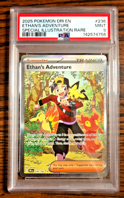 Ethan's Adventure SIR #236|PSA MINT 9|2025 SV Destined Rivals|Pokemon TCG - Image 1