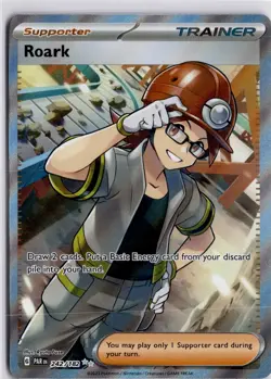 Roark 242/182 Full Art Ultra Rare Paradox Rift Pokemon Trading Card TCG - Image 1