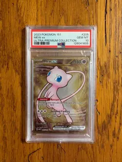 Pokemon Mew ex Full Art 151 UPC Gold Metal Promo Card 205/165 - PSA 10 - Image 1
