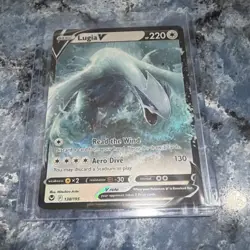 Pokemon Lugia V Silver Tempest Ultra Rare Full Art 138/195 Holo Card - Image 1
